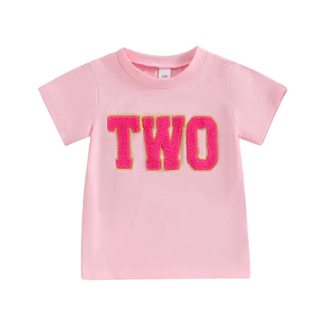 NUMBERS Birthday Embroidered Tee