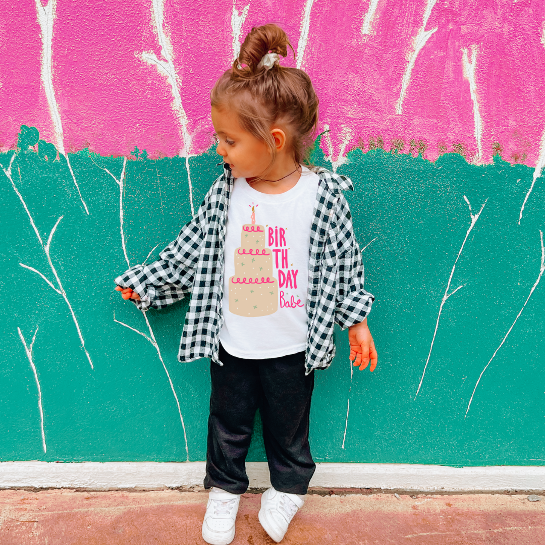 Birthday Babe Toddler Short Sleeve Tee