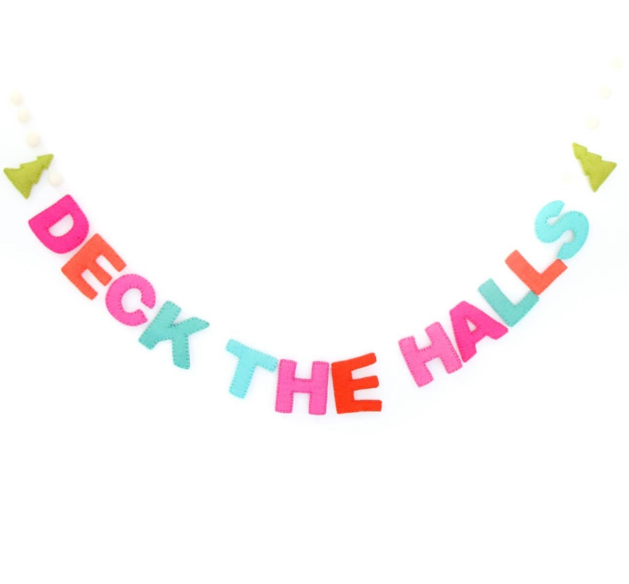 Deck the Halls Felt Christmas Garland