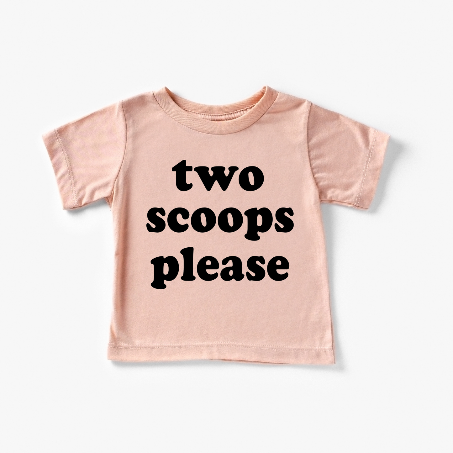 Two Scoops Please Ice Cream Toddler / Peach / Black