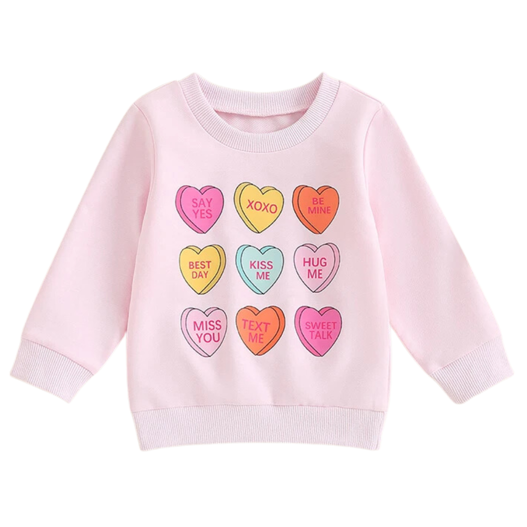 Heart best sale crewneck sweatshirt