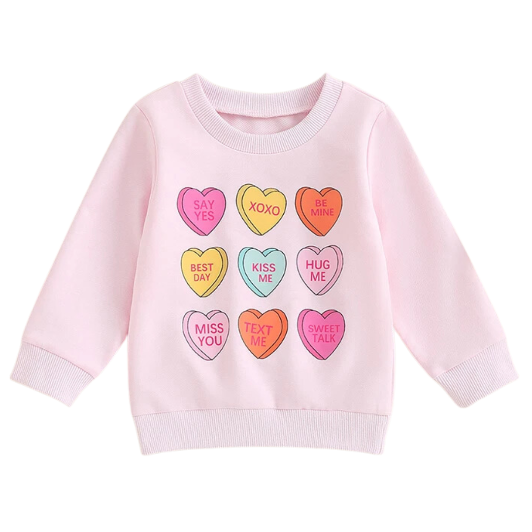 Candy Heart Crewneck Sweatshirt
