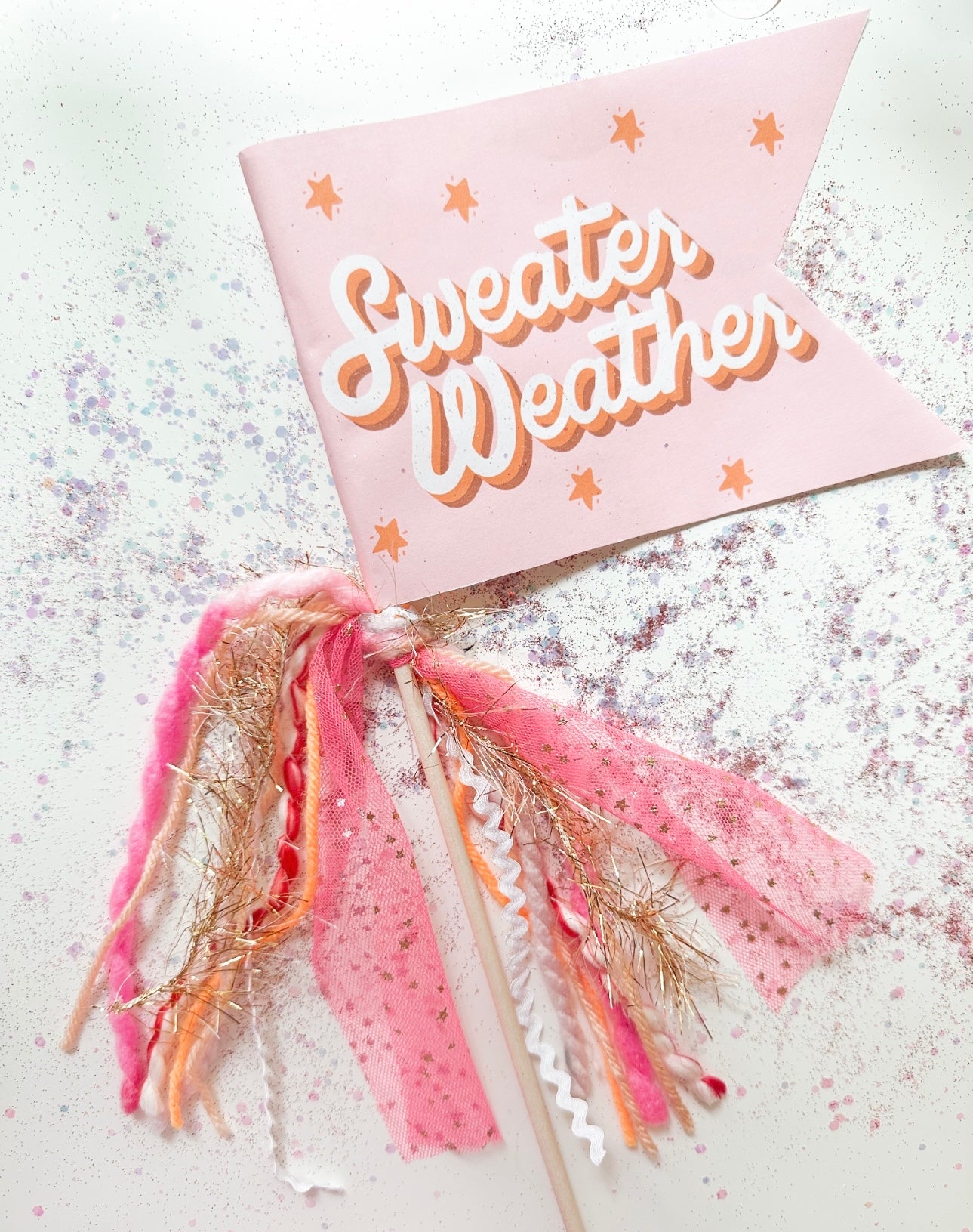Sweater Weather Party Pennant | Fall Pennant | Party Decor | Flag | Fall Decor