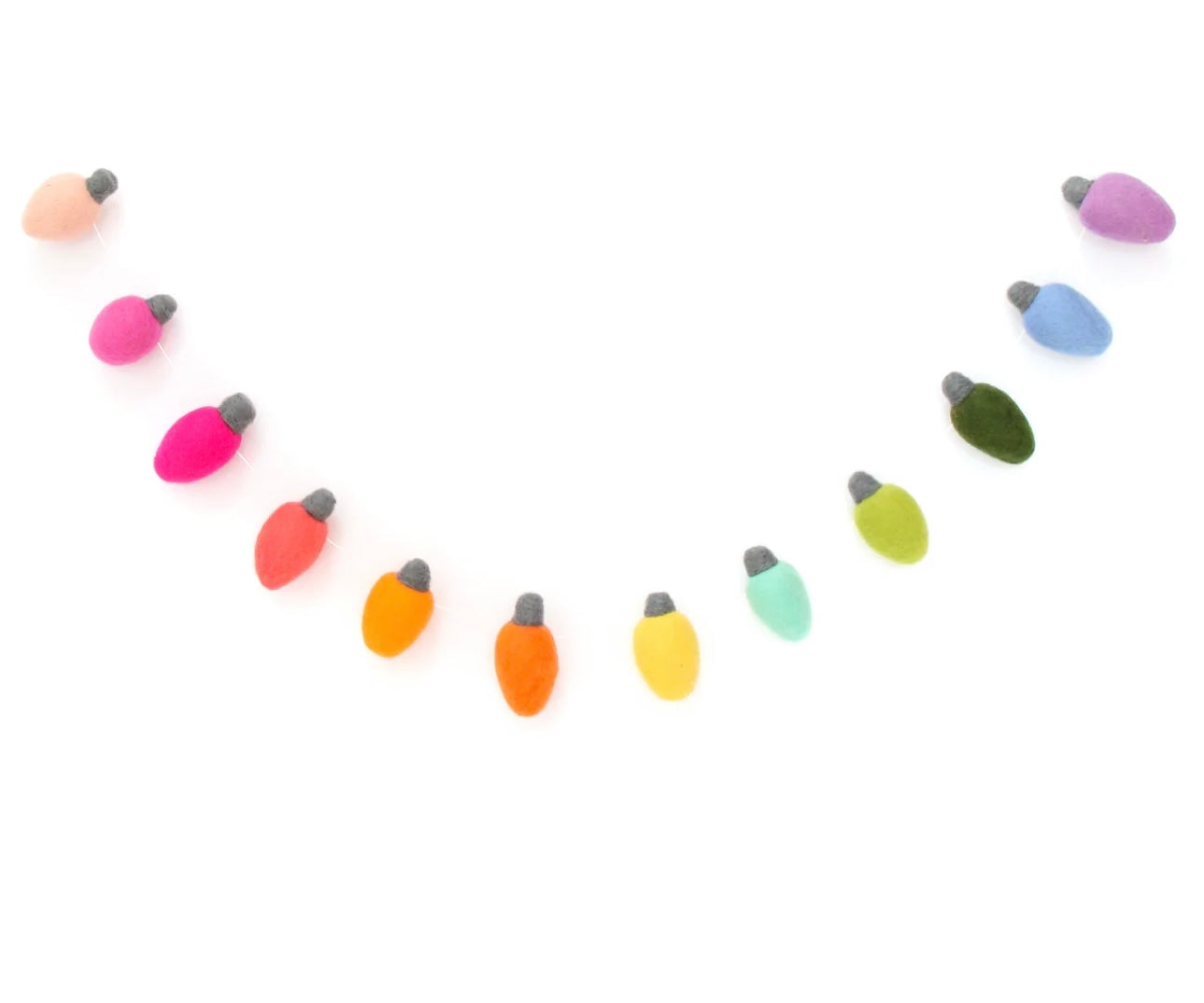 Light Bulb Felt Garland