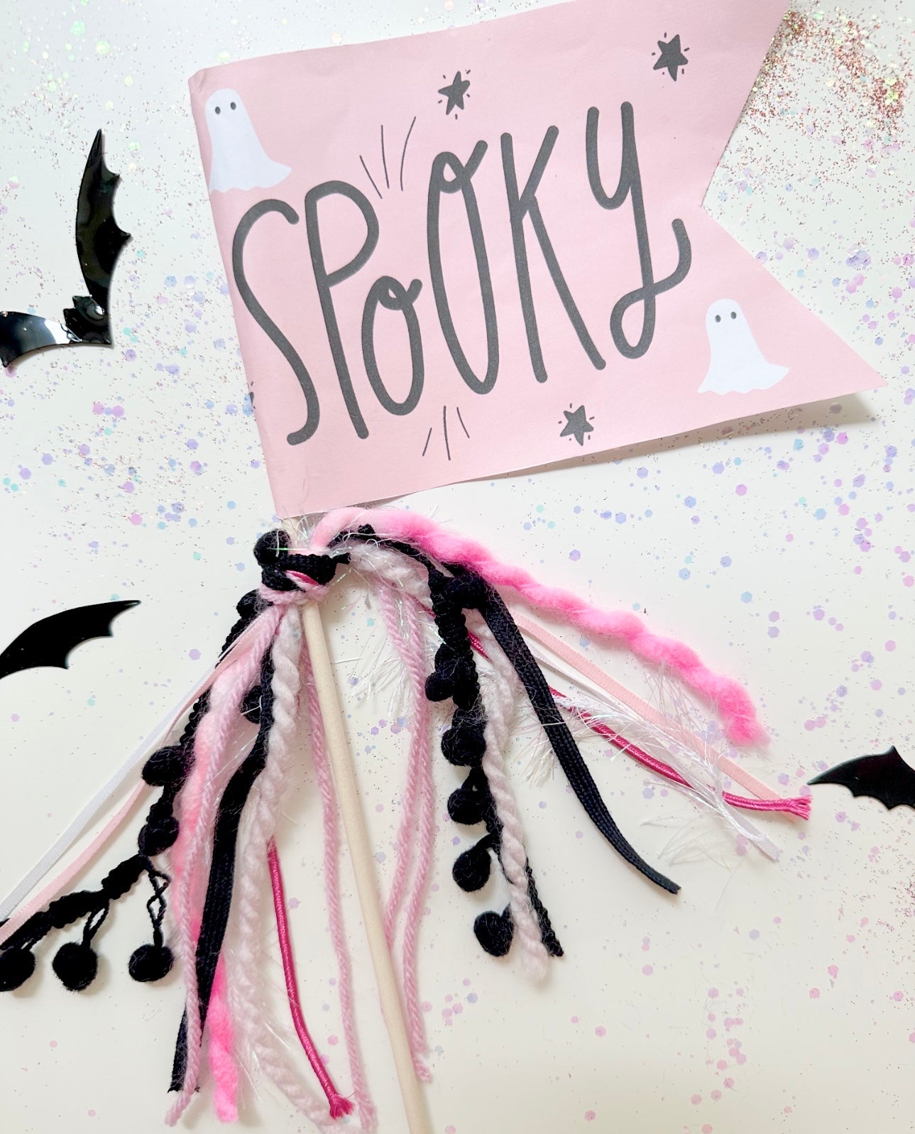 Spooky Pennant Flag | Halloween Pennant Flag | Boo Basket Flag