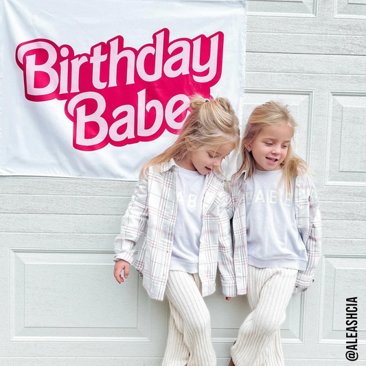 Birthday Babe Banner (Barbie Inspired): Original 36x26"