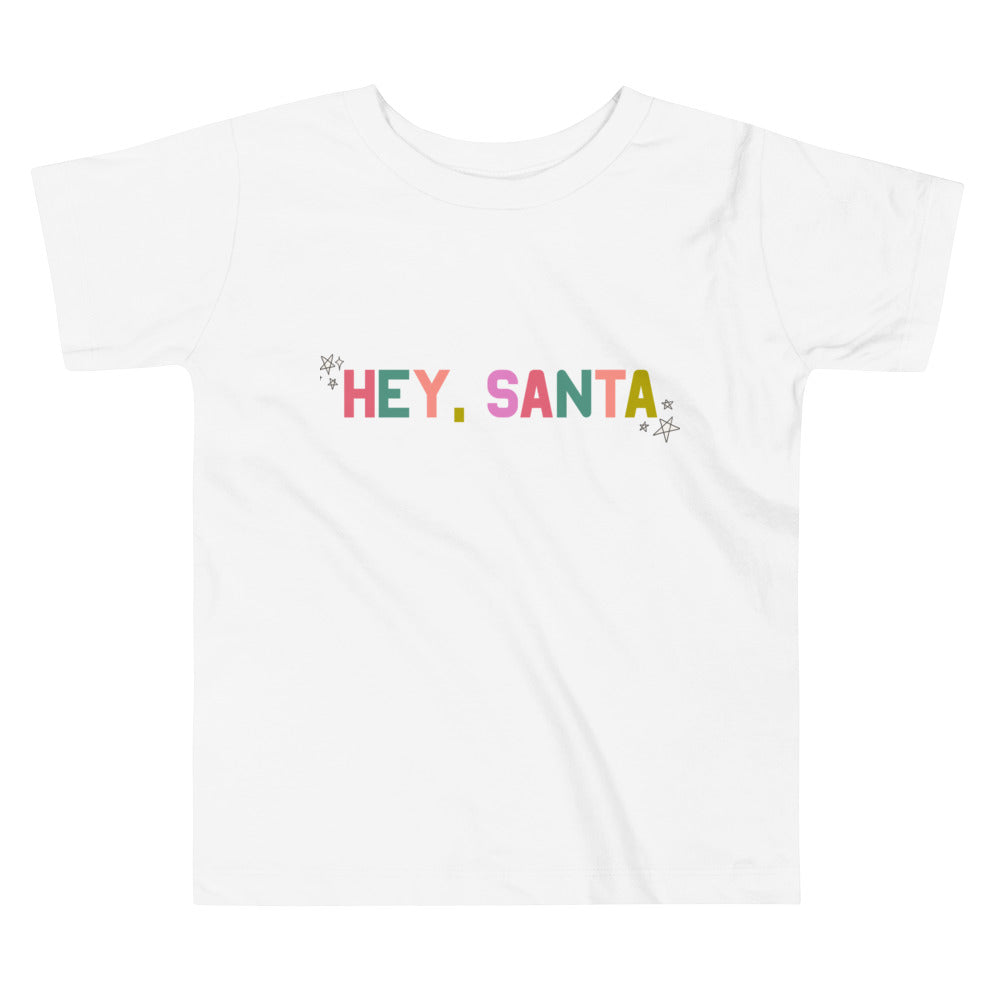 Hey Santa Toddler Short Sleeve Tee