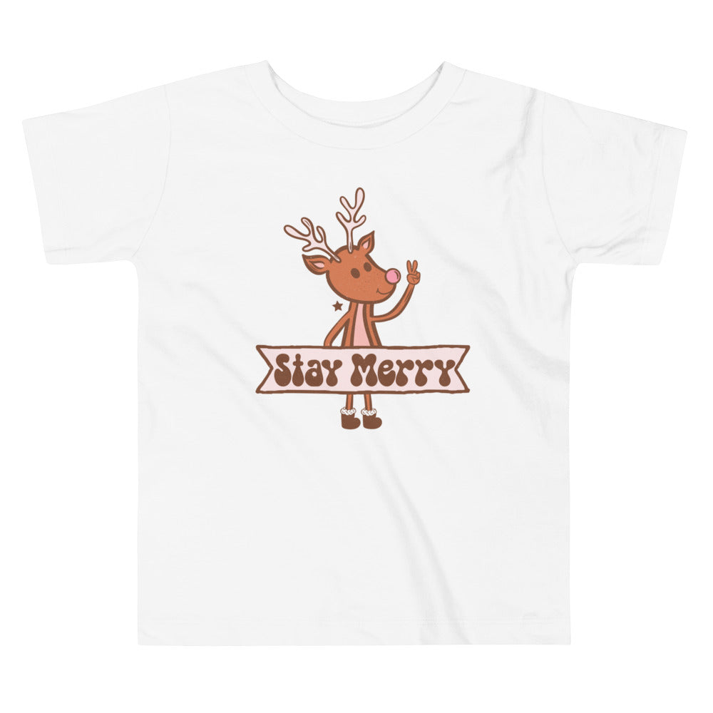 Stay Merry Toddler Short Sleeve Tee