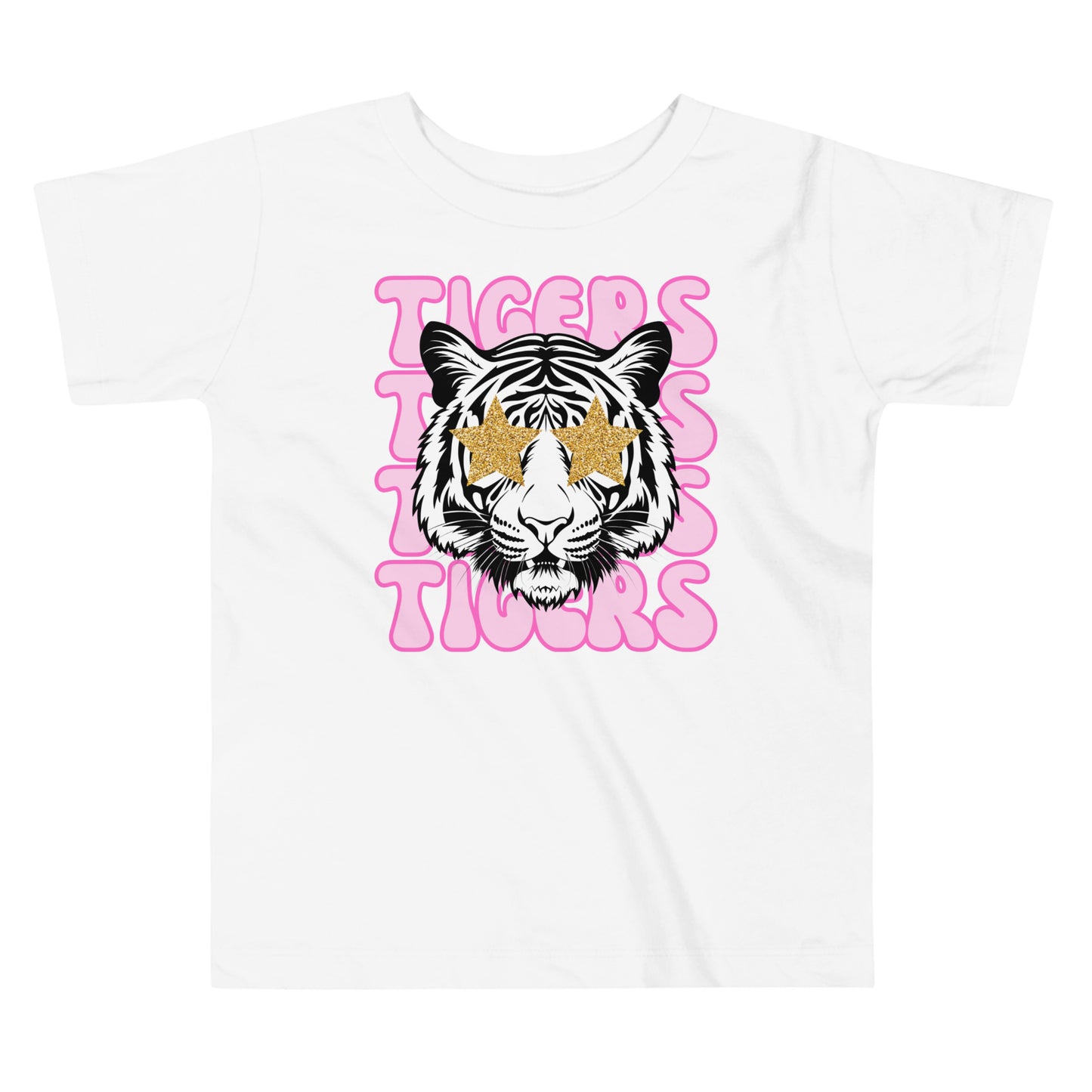 Pink Tigers Toddler Short Sleeve Tee