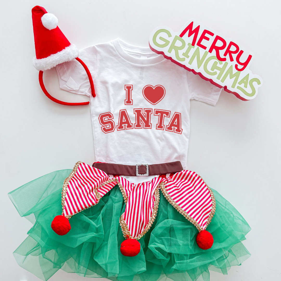 I Love Santa Toddler Short Sleeve Tee