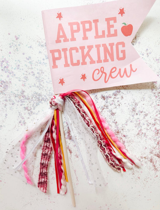 Apple Picking Crew Party Pennant Flag | Fall Party Pennant | Fall Party Decor |