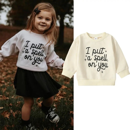 “I Put A Spell On You” Baby Girl Boy Sweatshirt