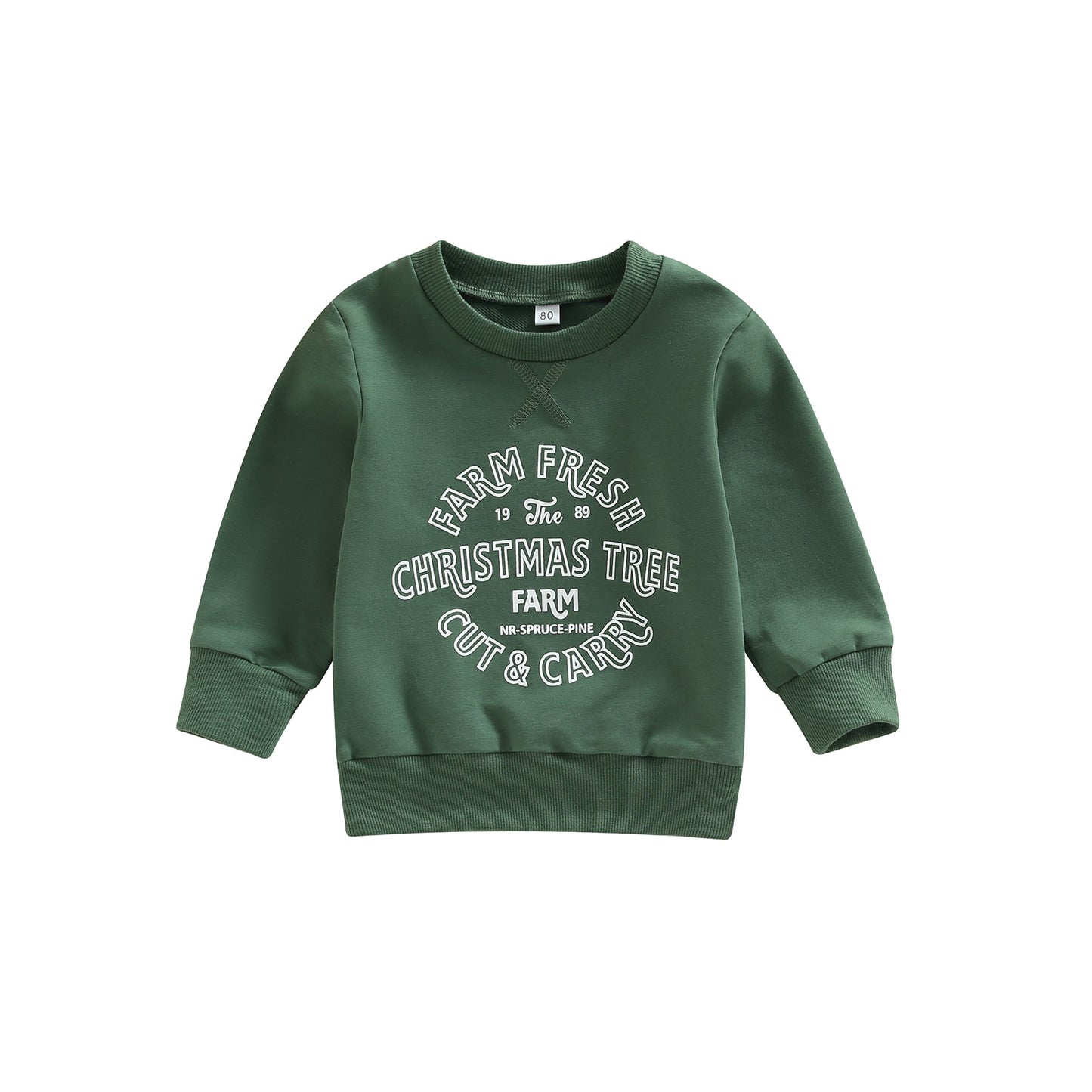 “Christmas Tree Farm” Baby Girls Boys Sweatshirt