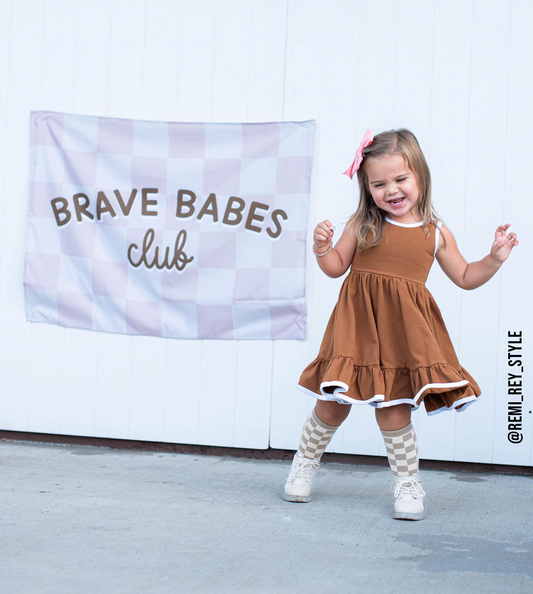 Brave Babes Club Banner: Original 36x26"