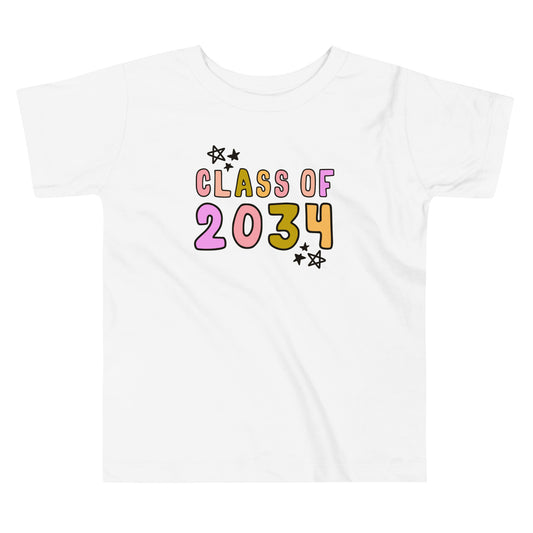 Class of 2034 Toddler Short Sleeve Tee