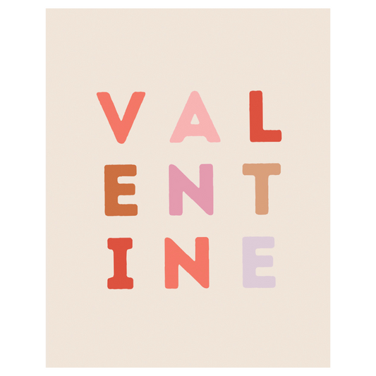 Valentine Letter Banner: Original 36x26"